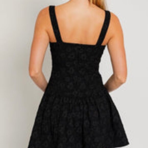 Le Lis Black Mini Dress - Picture 2 of 3